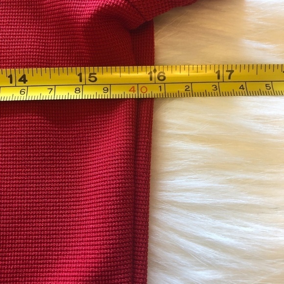 EP Pro Tour Tech Red 1/4 Zip Gold Trim Golf Polo - Picture 9 of 11